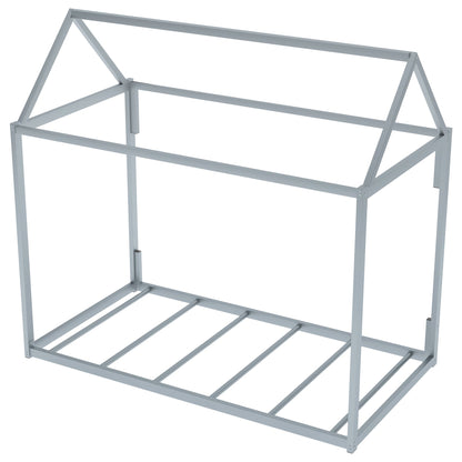 Metal House Shape Platform Bed twin