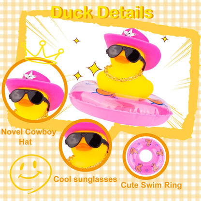 MuMyer Yellow Duck Dashboard Decoration Rubber Car Ornament Small N21