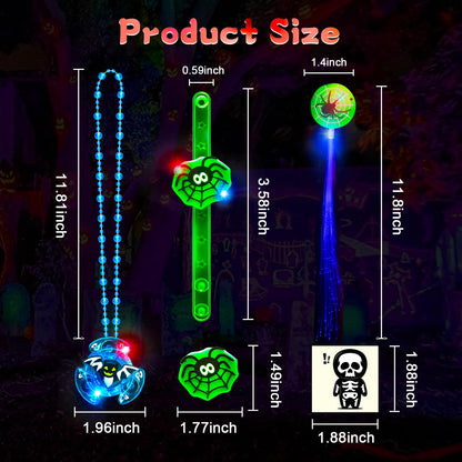 Grastfu 84 PCS Halloween Glow In The Dark Toys Party Favors Bulk Set