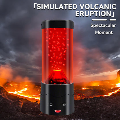 GANBIPU Volcano Lamp LED Multi-Color Changing Night Light Red Home Decor
