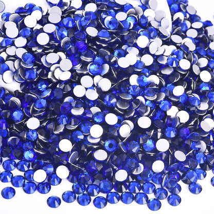 Blinginbox Glass Rhinestones SS30 6.4-6.6mm 288pcs Sapphire