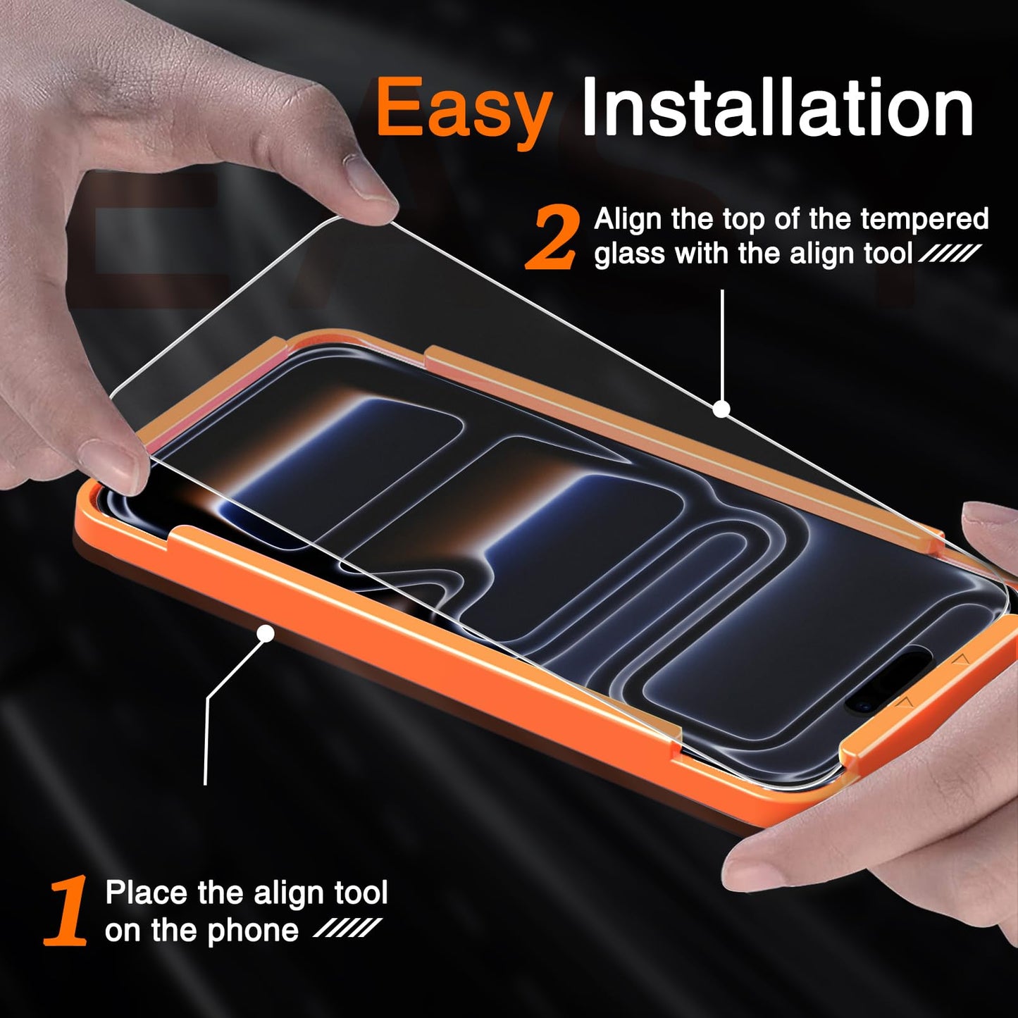 Milomdoi 3 Pack Matte Screen Protector iPhone 17 Pro Max Tempered Glass