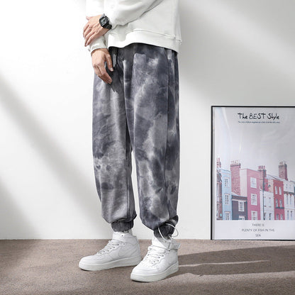 Men's Elastic Waist Drawstring Ankle Sweatpants
