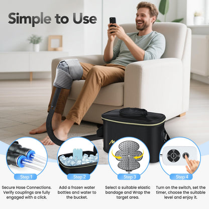 MarvinnanSlyke Portable Ice Machine Knee Cold Therapy Recovery System Medium