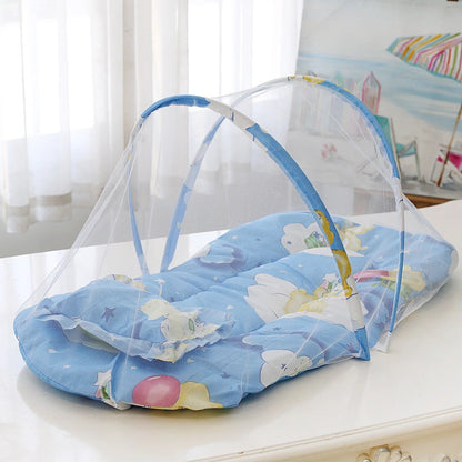 New baby folding mosquito net without installation bottomless Mongolian yurt mosquito net foldable baby mosquito net