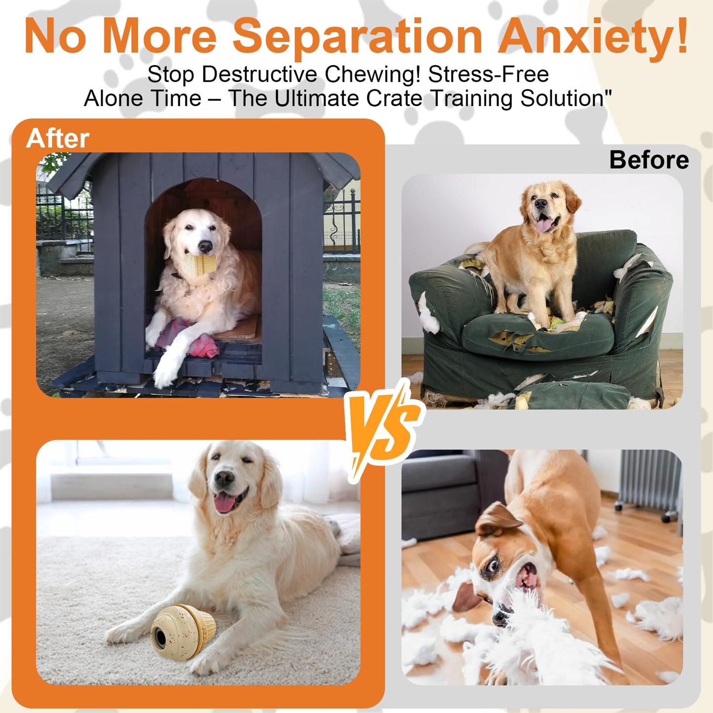 hwnguJ Durable Freezable Ice Cream Dog Toy for Aggressive Chewers