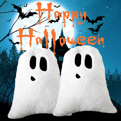 WSARZAHE Halloween Ghost Decorative Throw Pillow Flannel 11.76x7.8 Inch