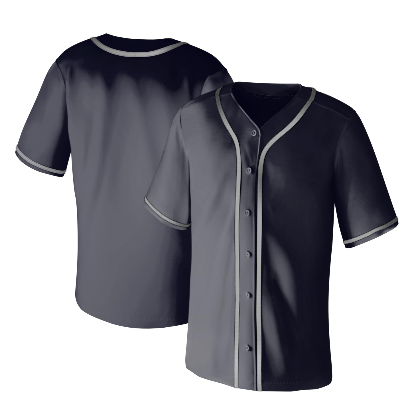 Aizqaoalk Baseball Jersey Men Short Sleeve Button Down Black Size 3X-Large