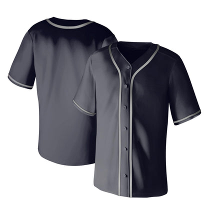 Aizqaoalk Baseball Jersey Men Short Sleeve Button Down Black Size 3X-Large