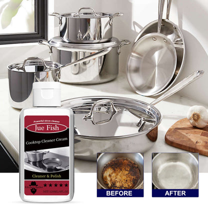 Cooktop Cleaner Cream, Wash The Kitchen Stove Basin To Remove Oil Stains And Dirt To Remove Black Dirt At The Bottom Of The Pot