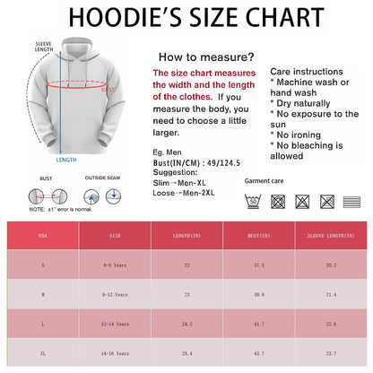 Zenzenze Fire Ice Dragon 3D Printed Hoodie Boys Girls Multicolor Size 6-16