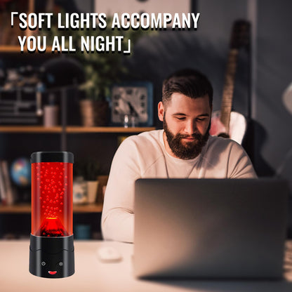 GANBIPU Volcano Lamp LED Multi-Color Changing Night Light Red Home Decor