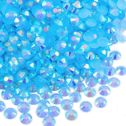 Blinginbox 2500pcs 4mm AB Resin Flatback Rhinestones Sapphire AB