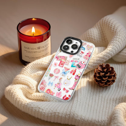 ChiCaseVer iPhone 13 Case Coastal Romance Pink TPU Slim Military-Grade