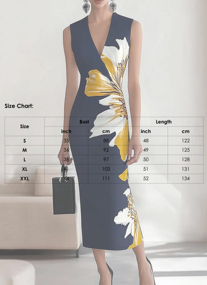 HVT Women's 2025 Summer Halter Neck Floral Print Maxi Dress XXL