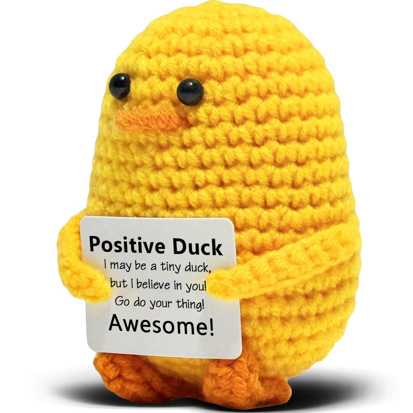 VKYN Handmade Multicolour Crochet Duck Inspirational Mental Health Decor