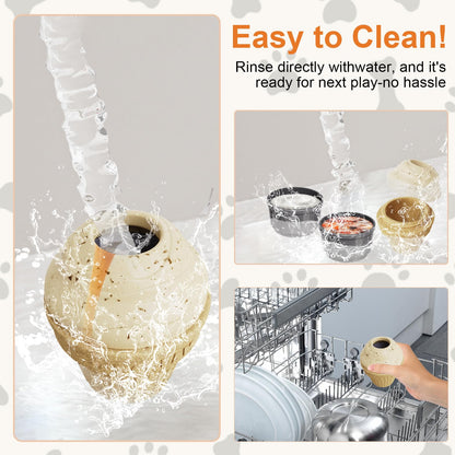 hwnguJ Durable Freezable Ice Cream Dog Toy for Aggressive Chewers