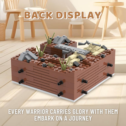 MOOXI WW2 Battlefield Military Block Set Right Corner 200PCS ABS