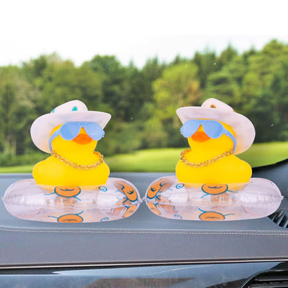 MuMyer Yellow Duck Dashboard Decoration Rubber Car Ornament Small N21