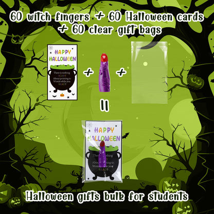Vertintong Halloween Witch Finger Pointers 60 Pcs Fluorescent Color