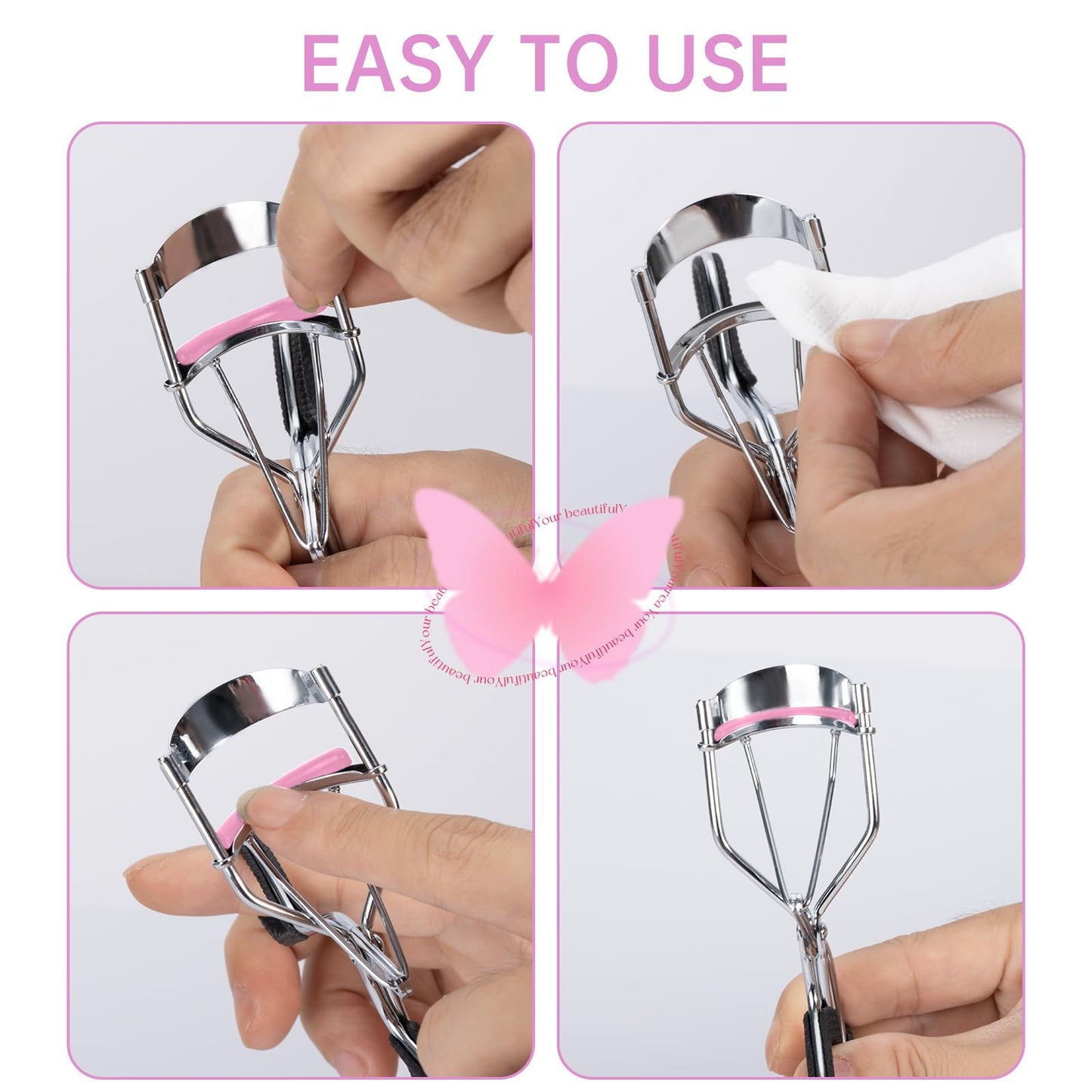 24PCS Eyelash Curler Refills Pads Silicone Compatible with Real Techniques