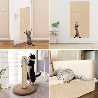 YITMOYM Trimmable Cat Scratcher Mat 39.4x15.8in Self-Adhesive Felt Fiber