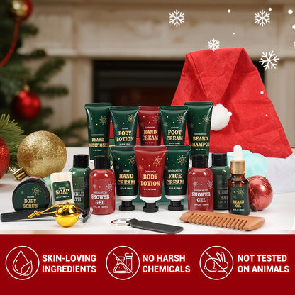 Advent Beauty Calendar 2025 Men Beard Care Skincare 24 Day Christmas Countdown