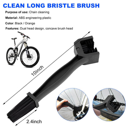 Kewucn 2 PCS Bike Motorcycle Chain Washer Gear Scrubber Durable ABS Black