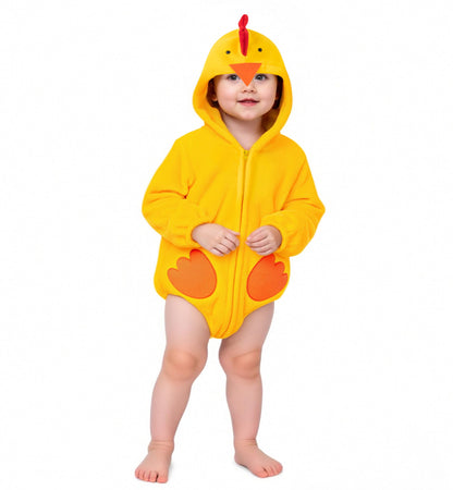 DANBAIEGG Infant Baby Chick Costume Bodysuit Halloween Yellow Size 0-6 Months
