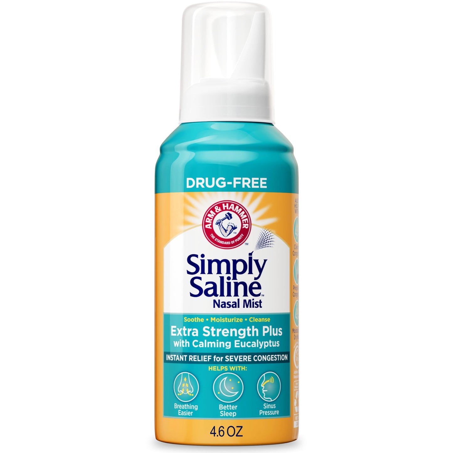 ARM & Hammer Simply Saline Extra Strength Plus Eucalyptus Nasal Mist 4.6 oz