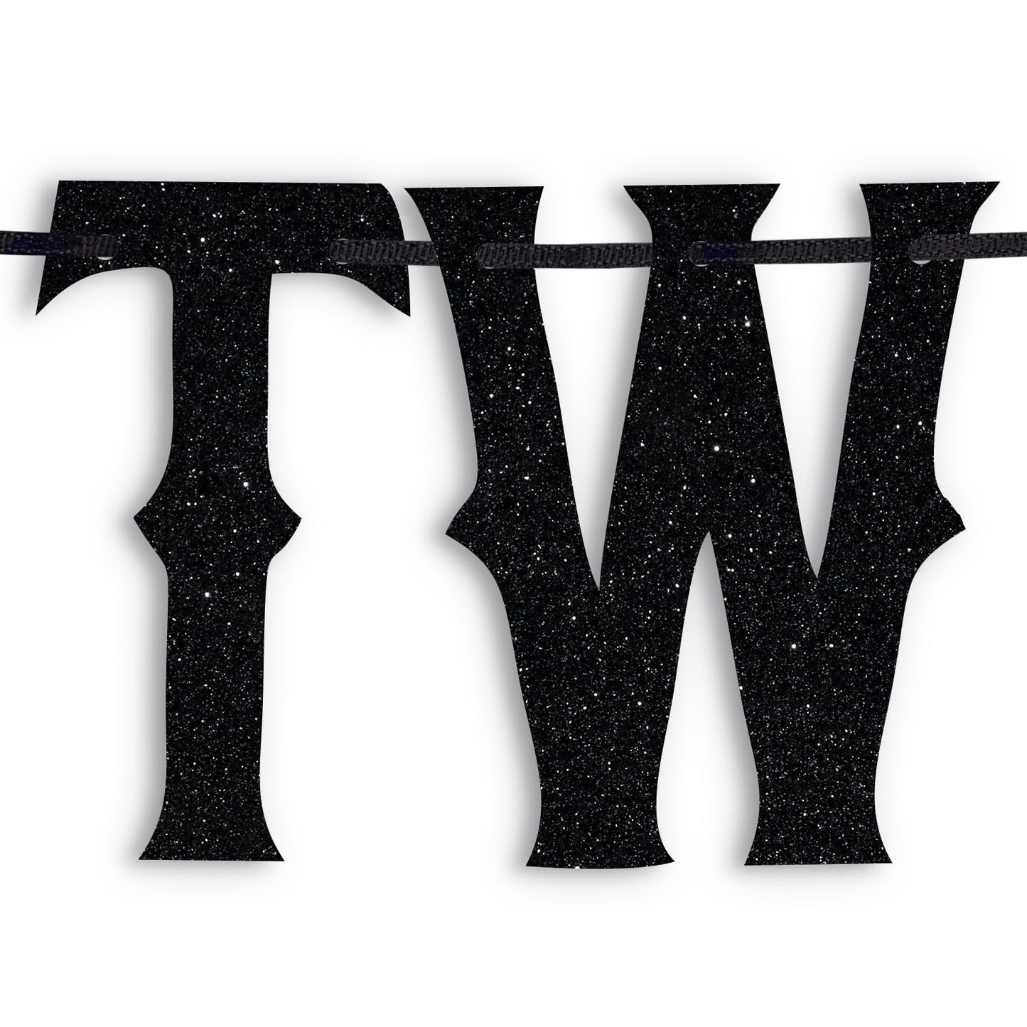 LOVELY BITON A Tale of Two Souls Halloween Wedding Banner Black Paper