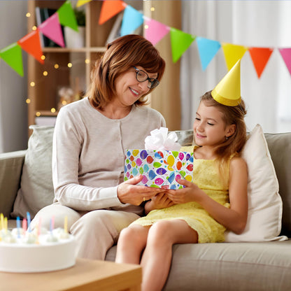 LCY WEDSHI Birthday Wrapping Paper 12pcs 20x29in Multicolor Birthday Theme