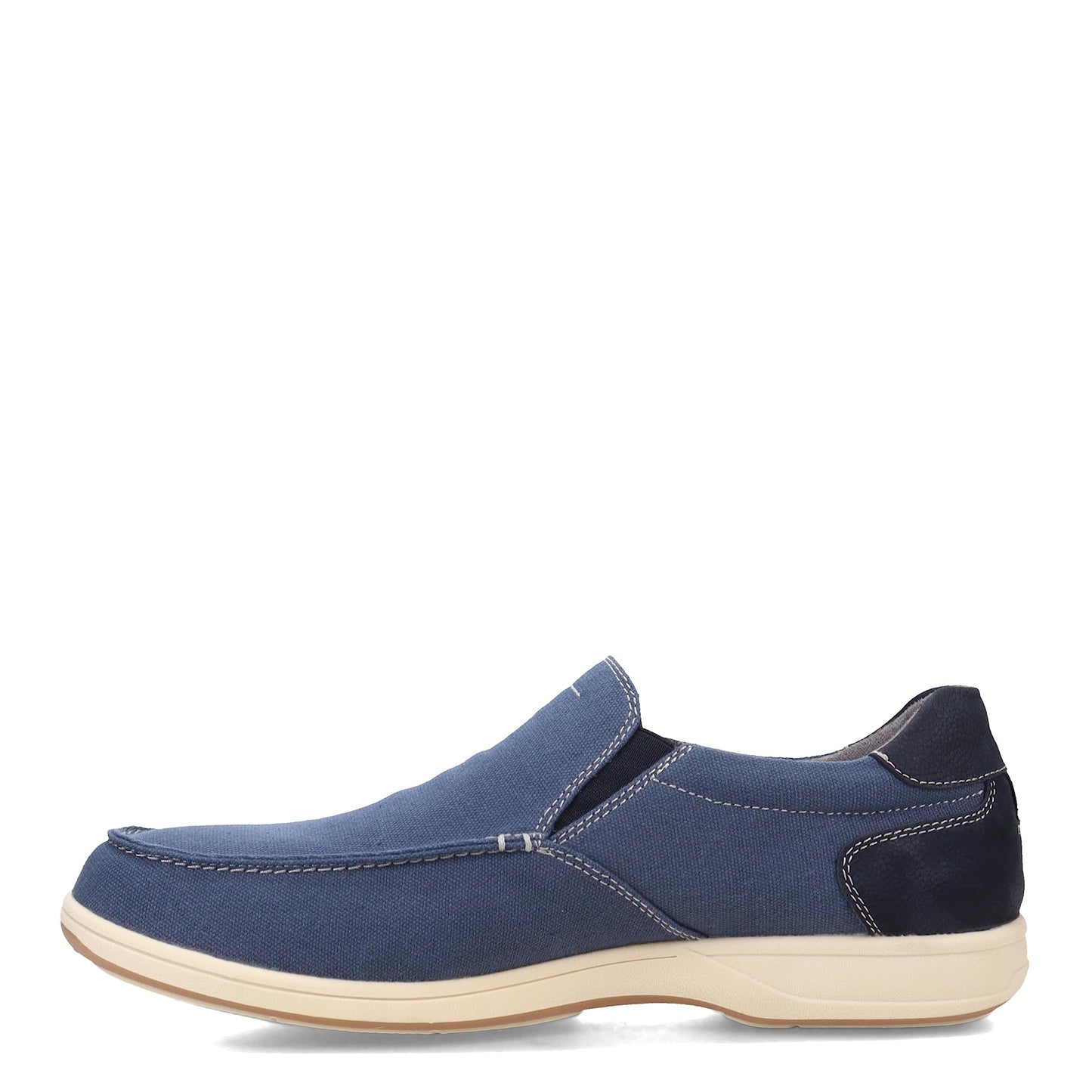 Florsheim Lakeside Canvas Moc Toe Slip-On Navy Nubuck 7W 3E Size 7W