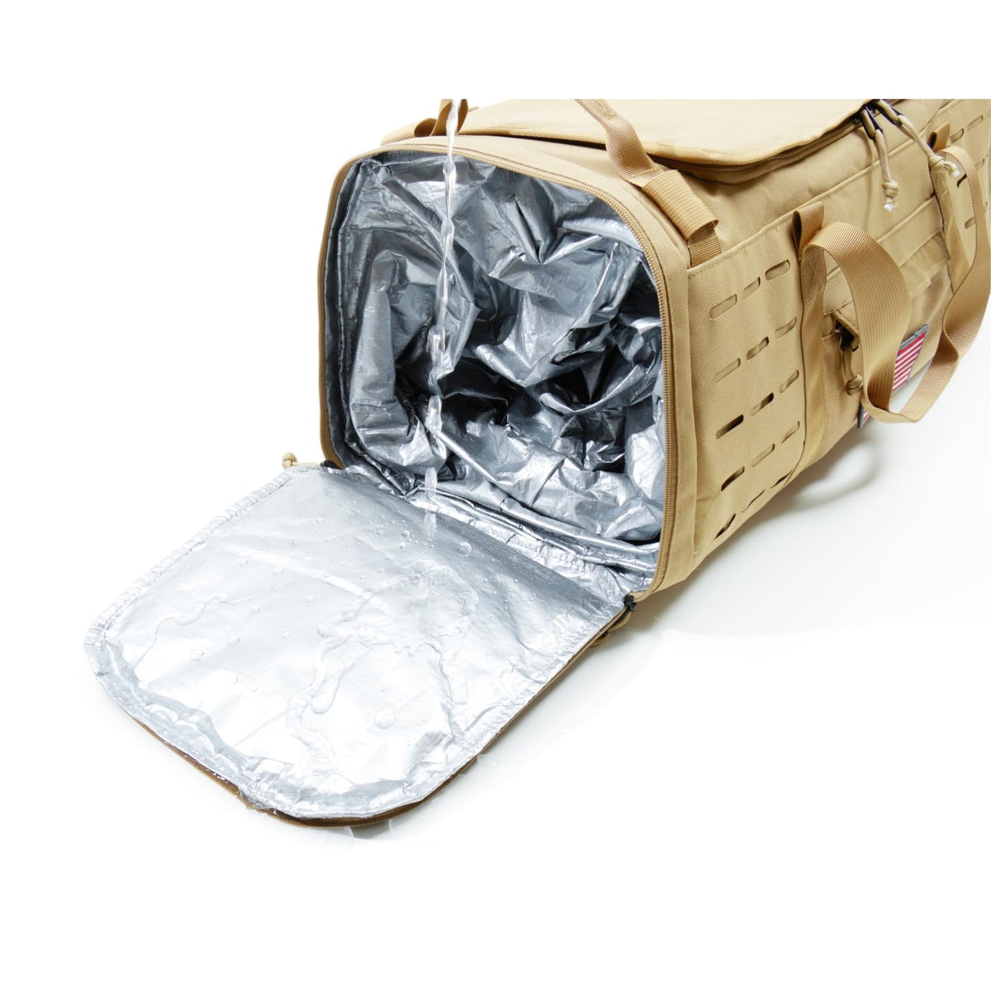 CONTAIL 48L Military Tactical Molle Duffle Bag Detachable Straps Earth Yellow