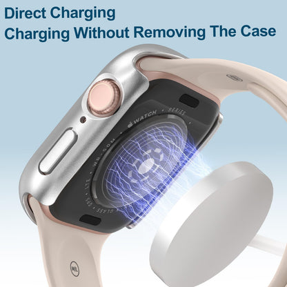 YIJDACASE Apple Watch SE/SE2/SE3 Series 4-6 44mm Silver Case Cover