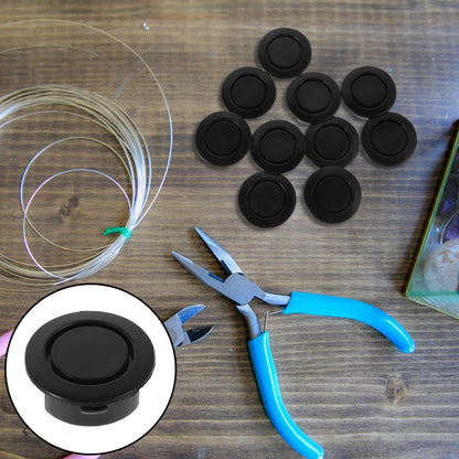 Homoyoyo 10PCS Car Rear Bumper Radar Hole Cover Plastic Plugs Black