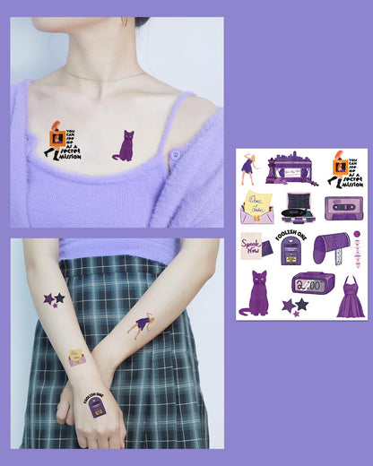 Onogola Party Glitter Temporary Tattoos Lucky Number 13 Stickers ST02