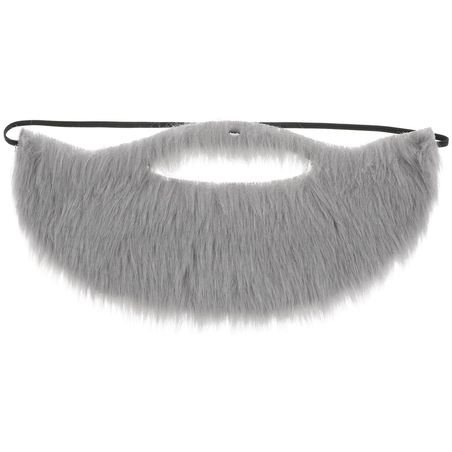Lusofie Grey Fake Beard Elastic Realistic Costume Facial Hair for Role Play