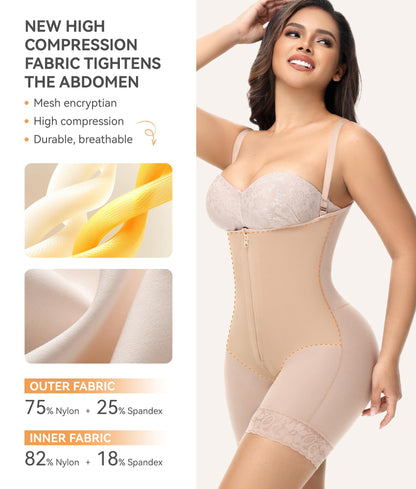 M MYODRESS Shapewear Tummy Control Fajas Body Shaper Stage 2 Tan Size L