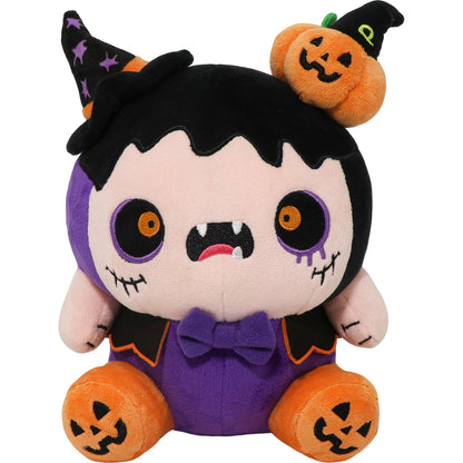 CAIYUEGG Halloween Monster Plush Purple Demon Witch Pumpkin 10 inch
