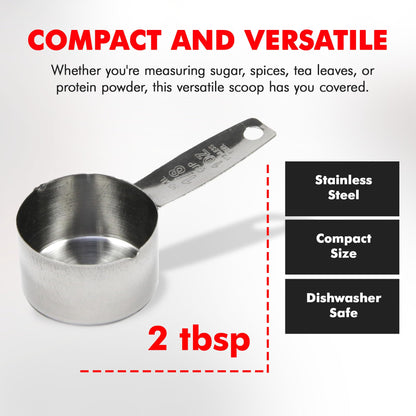 Chef Craft Select Coffee Measurer 4 Inch 2 Tbsp Stainless Steel