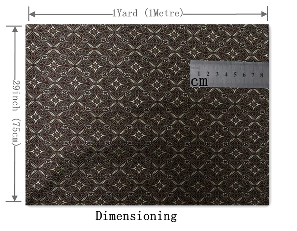 Tinakim Jacquard Brocade Faux Silk Fabric Grey Cut by The Yard