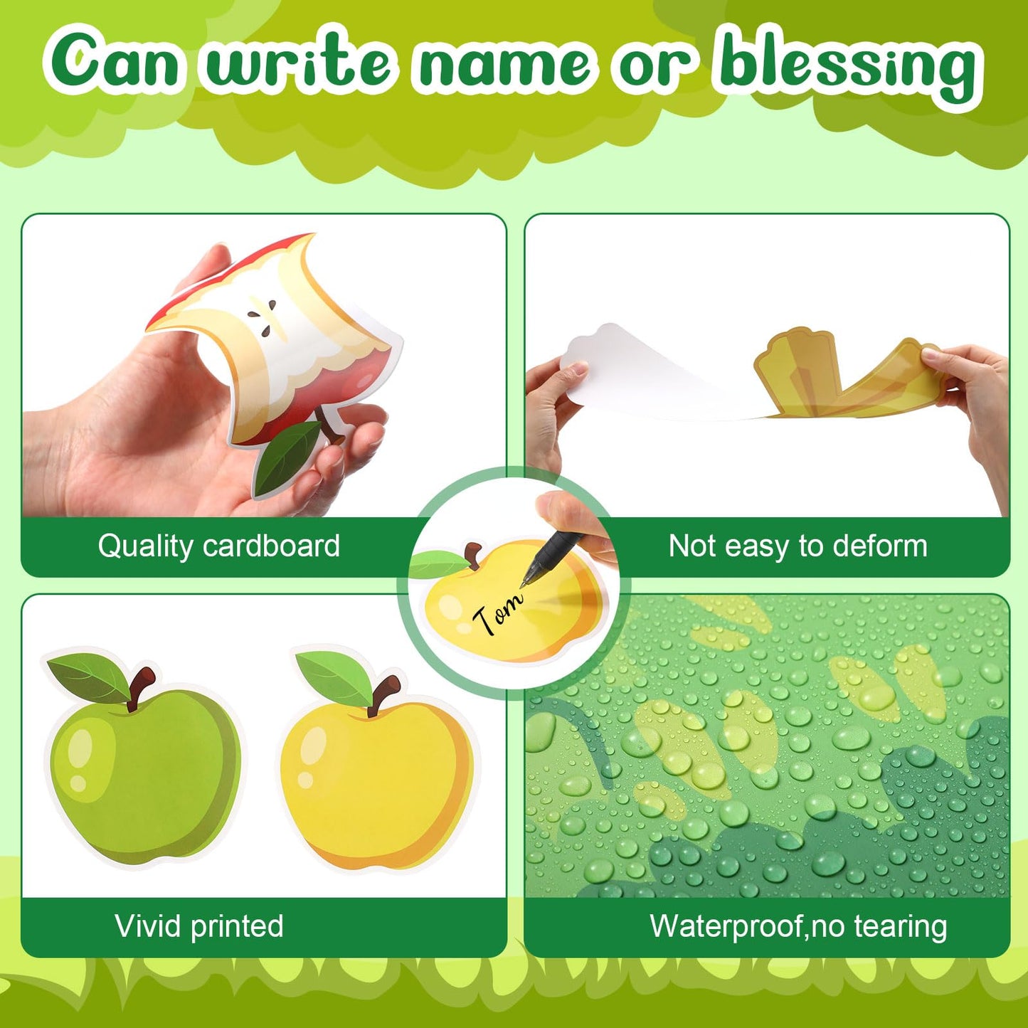 Zonon Religious Classroom Bulletin Board Set Christian Fall Apple Cutouts