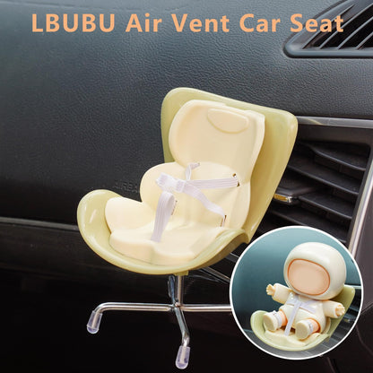 Bofiyma Car Seat for Doll 3-in-1 Vent Clip Aroma Diffuser Green 15-17cm