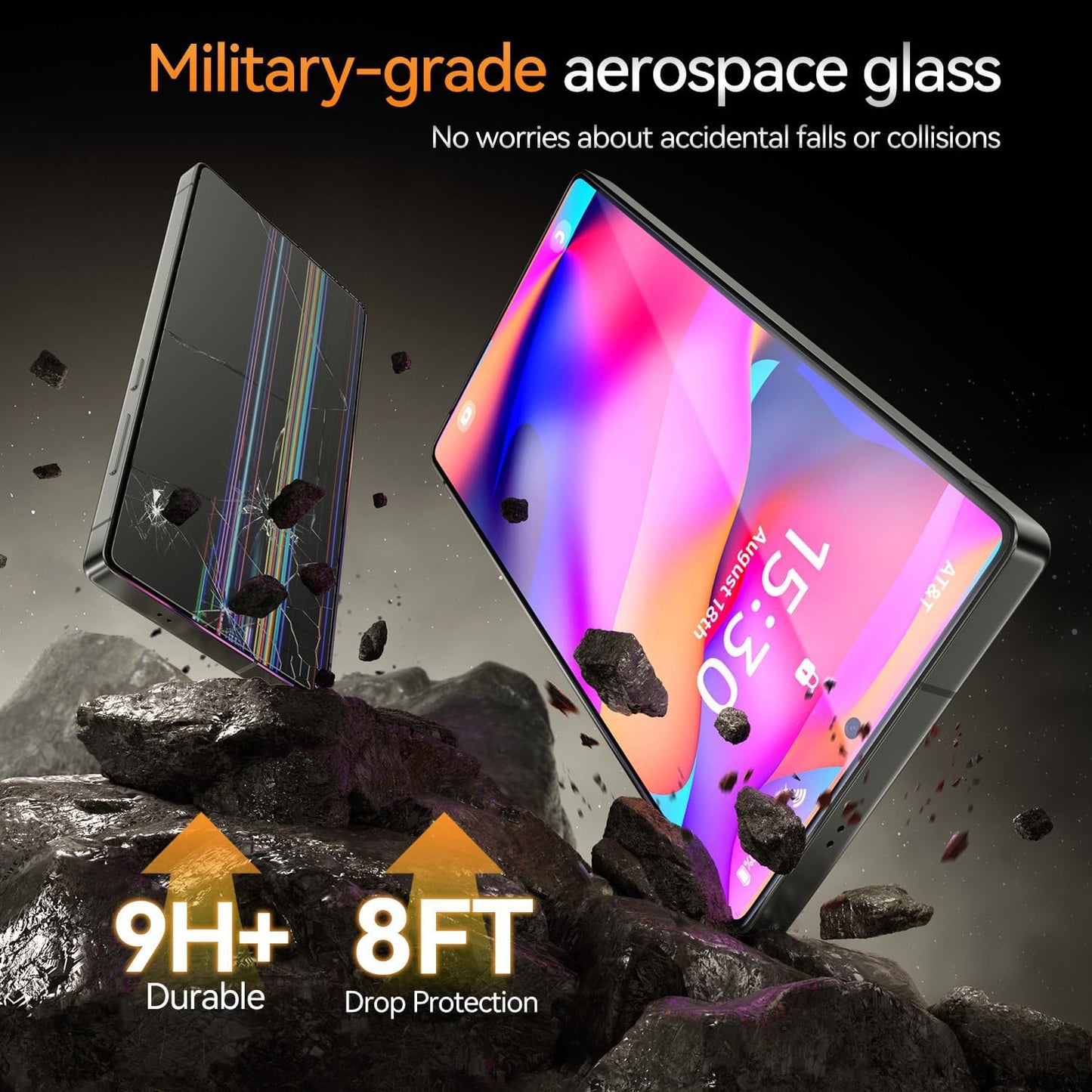 X-it 2-Pack Privacy Screen Protector Samsung Galaxy S24 9H Tempered Glass