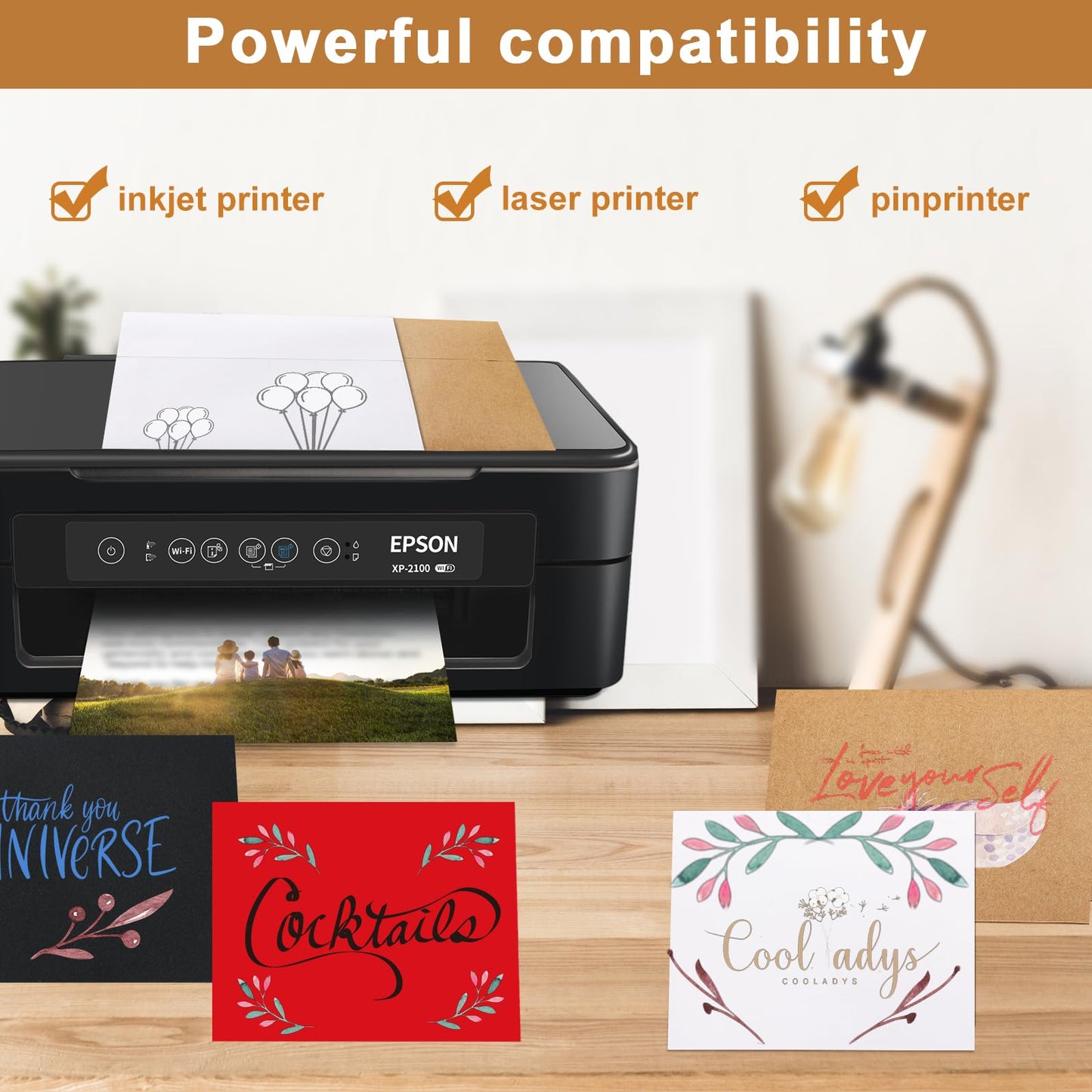 Silunkia Black Blank Greeting Cards 4x6 Heavyweight Flat Cardstock 20 Pack