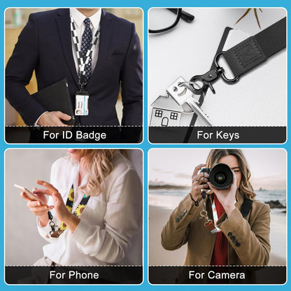 YAVVOZH Soft Plaid Key Lanyard for Women Neck Id Badge Orange Size Average