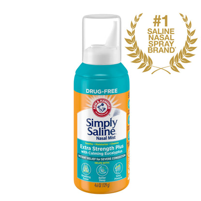 ARM & Hammer Simply Saline Extra Strength Plus Eucalyptus Nasal Mist 4.6 oz