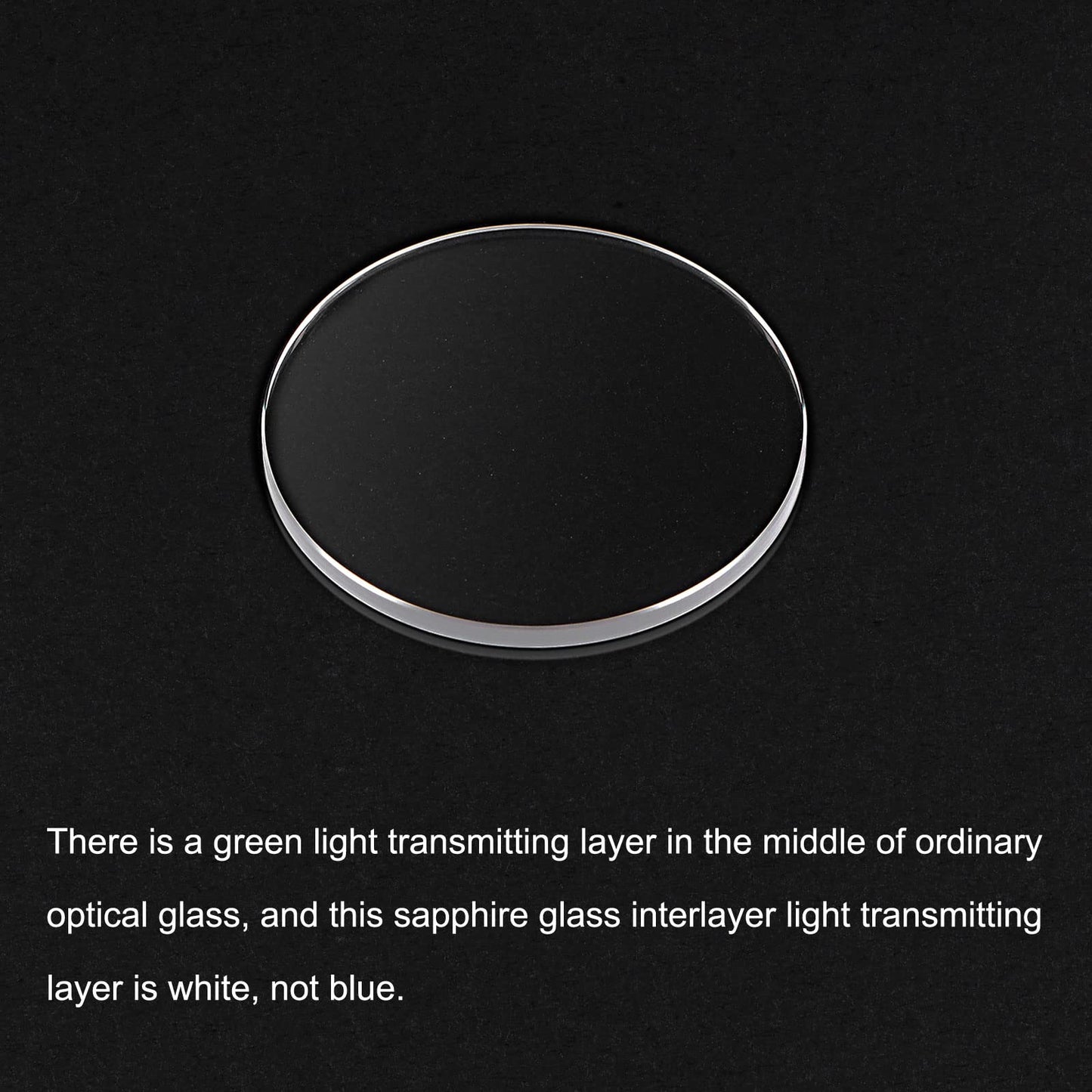 uxcell 32.5mm Sapphire Crystal Watch Glass Lens Round Flat 1.5mm Replacement