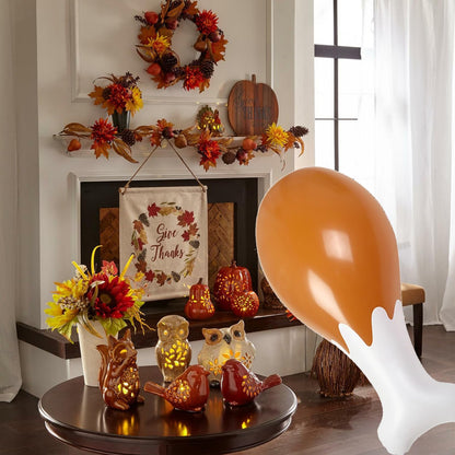 AIUPUOC Thanksgiving Turkey Leg Inflatable Balloon 24'' Orange 1Pc PVC